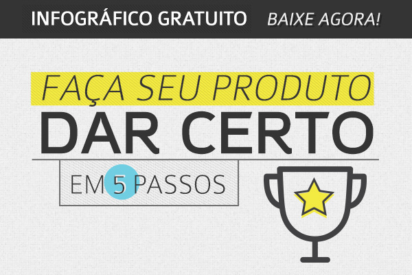 Baixe agora o infográfico: Faça seu produto dar certo em 5 passos!