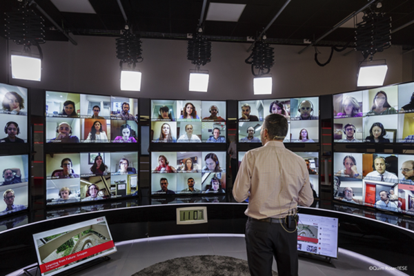 Sala de aula virtual da Barco - IESE Business School em Barcelona