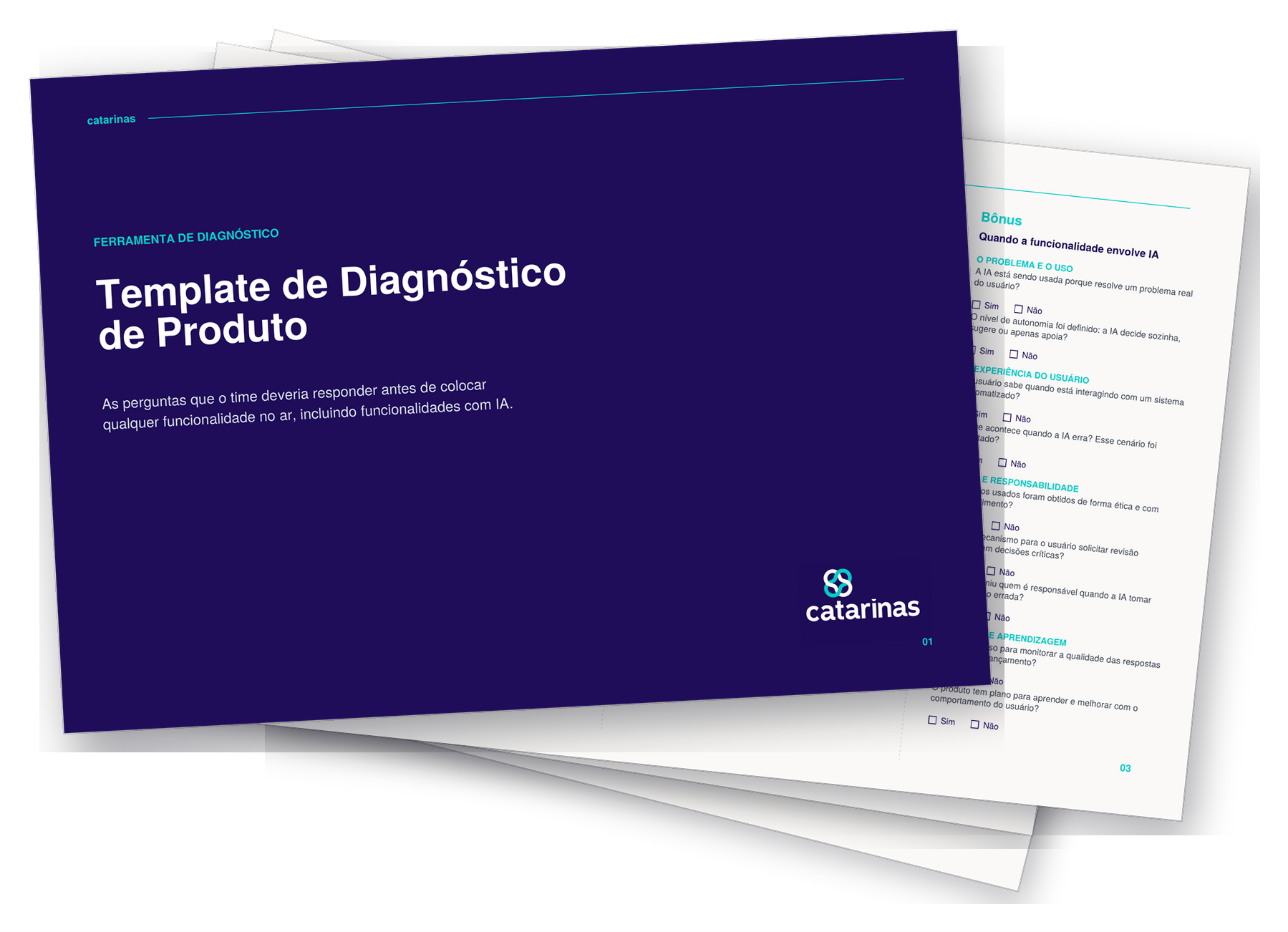mockup template diagnostico de produto